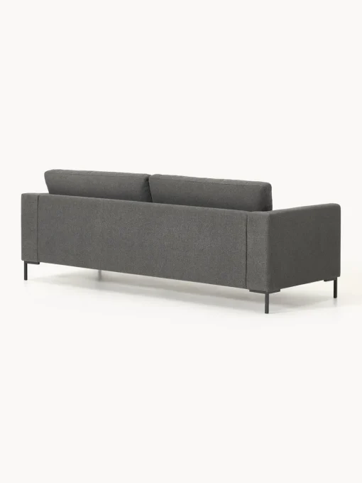 Sofás 3 Plazas|Sofás>Westwing Collection Sofá Luna (3 plazas) Tejido gris antracita