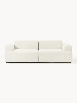 Sofás 3 Plazas|Sofás>Westwing Collection Sofá Melva (3 plazas) Chenilla Off White