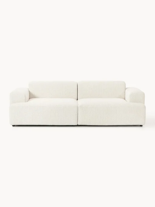 Sofás 3 Plazas|Sofás>Westwing Collection Sofá Melva (3 plazas) Chenilla Off White