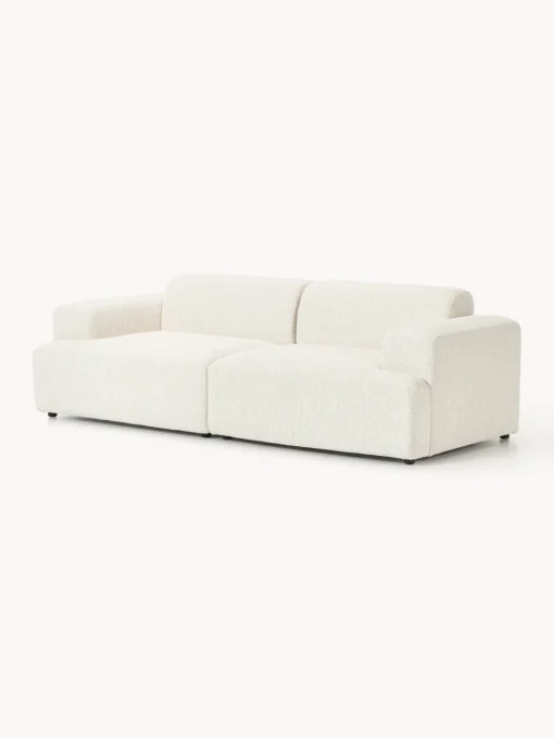 Sofás 3 Plazas|Sofás>Westwing Collection Sofá Melva (3 plazas) Chenilla Off White