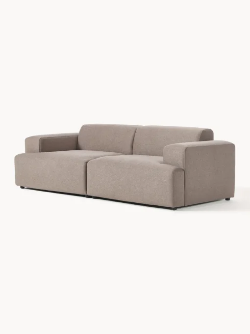 Sofás 3 Plazas|Sofás>Westwing Collection Sofá Melva (3 plazas) Tejido taupe