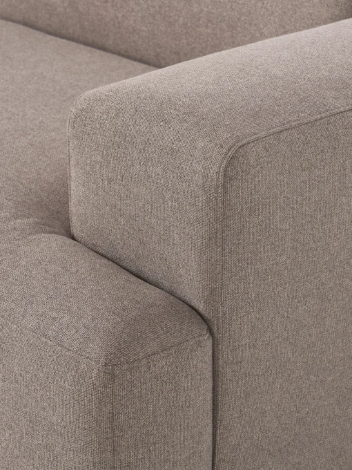 Sofás 3 Plazas|Sofás>Westwing Collection Sofá Melva (3 plazas) Tejido taupe