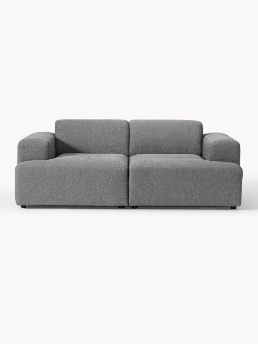 Sofás 2 Plazas|Sofás>Westwing Collection Sofá Melva (2 plazas) Tejido grueso gris oscuro