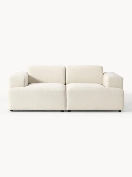 Sofás 2 Plazas|Sofás>Westwing Collection Sofá Melva (2 plazas) Tejido blanco Off White