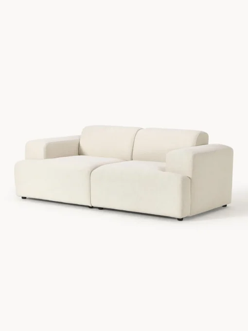 Sofás 2 Plazas|Sofás>Westwing Collection Sofá Melva (2 plazas) Tejido blanco Off White