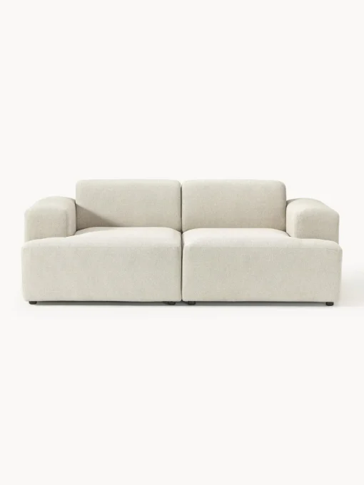 Sofás 2 Plazas|Sofás>Westwing Collection Sofá Melva (2 plazas) Tejido grueso beige claro