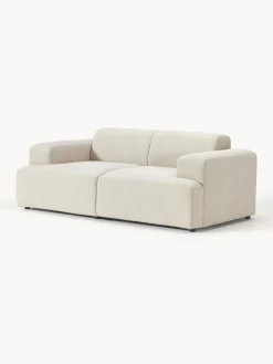 Sofás 2 Plazas|Sofás></noscript>Westwing Collection Sofá Melva (2 plazas) Tejido grueso beige claro