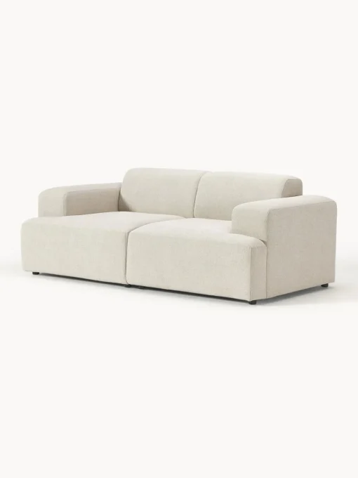 Sofás 2 Plazas|Sofás>Westwing Collection Sofá Melva (2 plazas) Tejido grueso beige claro