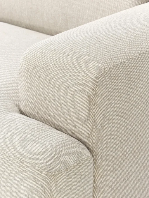 Sofás 2 Plazas|Sofás>Westwing Collection Sofá Melva (2 plazas) Tejido grueso beige claro