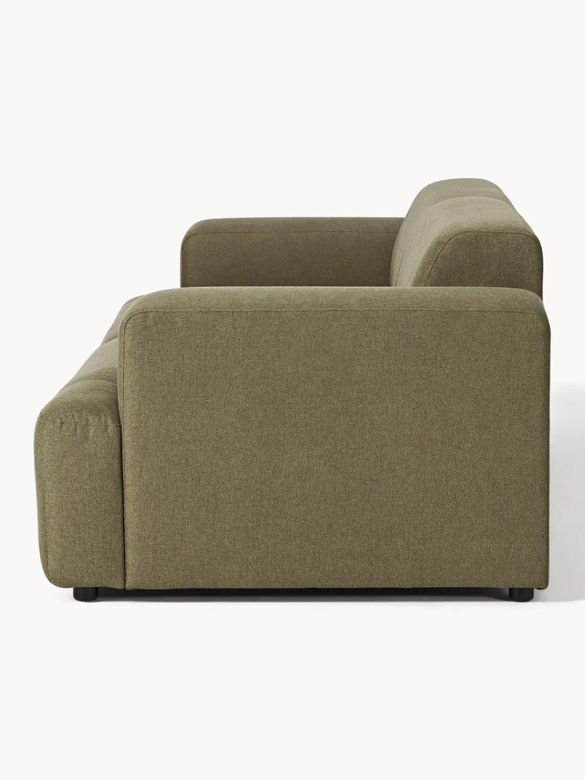 Sofás 3 Plazas|Sofás>Westwing Collection Sofá Melva (3 plazas) Tejido verde oliva