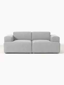 Sofás 2 Plazas|Sofás>Westwing Collection Sofá Melva (2 plazas) Tejido gris claro