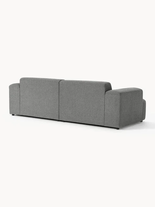 Sofás 3 Plazas|Sofás>Westwing Collection Sofá Melva (3 plazas) Tejido grueso gris oscuro