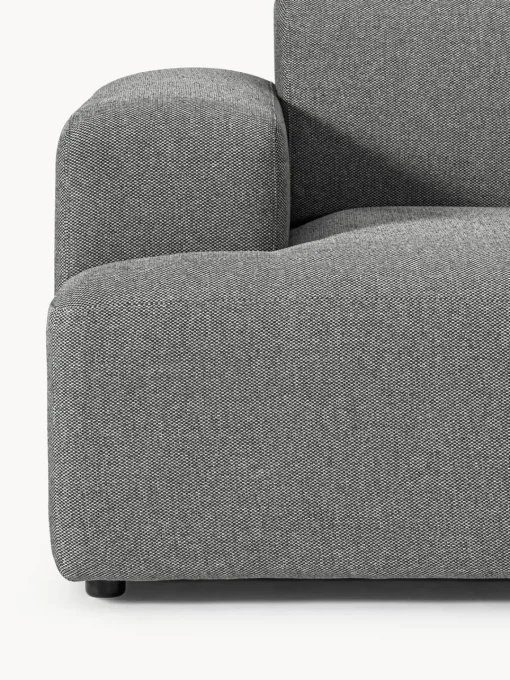Sofás 3 Plazas|Sofás>Westwing Collection Sofá Melva (3 plazas) Tejido grueso gris oscuro