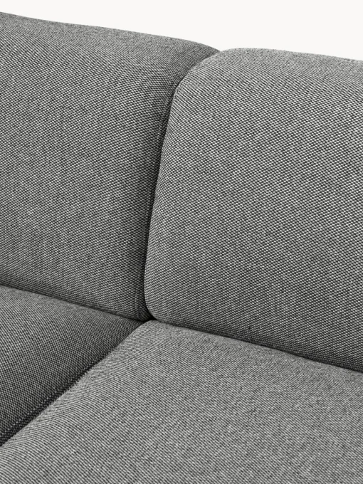 Sofás 3 Plazas|Sofás>Westwing Collection Sofá Melva (3 plazas) Tejido grueso gris oscuro
