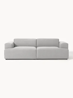 Sofás 3 Plazas|Sofás>Westwing Collection Sofá Melva (3 plazas) Tejido gris claro