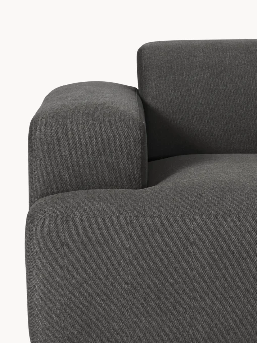 Sofás 3 Plazas|Sofás>Westwing Collection Sofá Melva (3 plazas) Tejido gris antracita