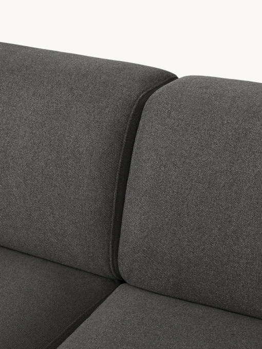 Sofás 3 Plazas|Sofás>Westwing Collection Sofá Melva (3 plazas) Tejido gris antracita