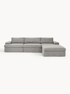 Hot Sofá modular con reposapiés izquierdo/derecho Russell (4 plazas), desenfundable Sofás Rinconeras|Sofás
