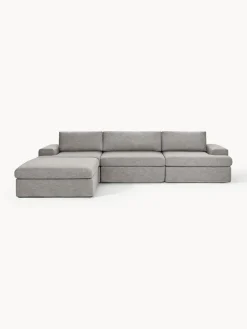 Hot Sofá modular con reposapiés izquierdo/derecho Russell (4 plazas), desenfundable Sofás Rinconeras|Sofás