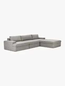 Hot Sofá modular con reposapiés izquierdo/derecho Russell (4 plazas), desenfundable Sofás Rinconeras|Sofás