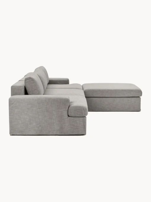 Hot Sofá modular con reposapiés izquierdo/derecho Russell (4 plazas), desenfundable Sofás Rinconeras|Sofás