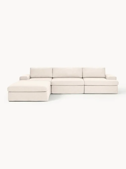 Sale Sofá modular con reposapiés izquierdo/derecho Russell (4 plazas), desenfundable Sofás Rinconeras|Sofás