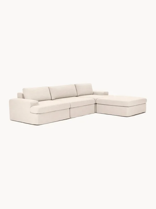 Sale Sofá modular con reposapiés izquierdo/derecho Russell (4 plazas), desenfundable Sofás Rinconeras|Sofás