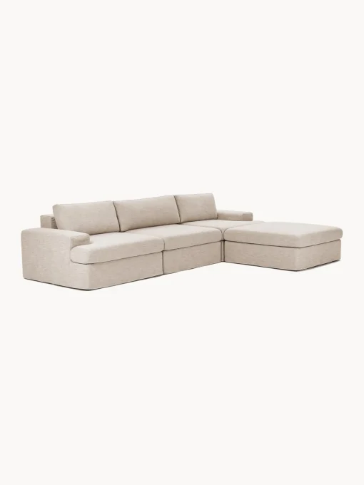 Sale Sofá modular con reposapiés izquierdo/derecho Russell (4 plazas), desenfundable Sofás Rinconeras|Sofás