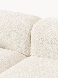 Sofá modular con reposapiés de borreguillo bouclé Natalie (3 plazas) Sofás Rinconeras|Sofás