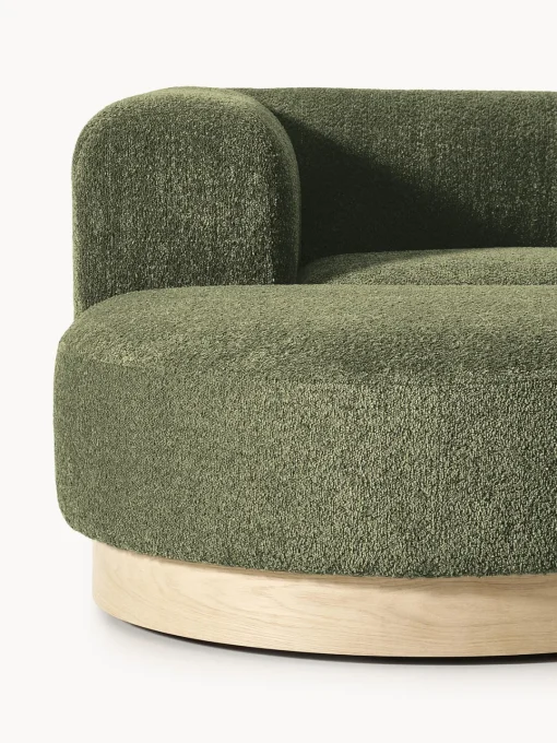 New Sofá modular con reposapiés de borreguillo bouclé Natalie (3 plazas) Sofás Rinconeras|Sofás