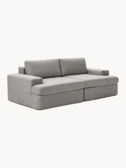 Sofás 3 Plazas|Sofás></noscript>Westwing Collection Sofá modular con tapizado desenfundable Russell (3 plazas) Tejido gris jaspeado