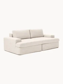 Sofás 3 Plazas|Sofás></noscript>Westwing Collection Sofá modular con tapizado desenfundable Russell (3 plazas) Tejido beige claro jaspeado