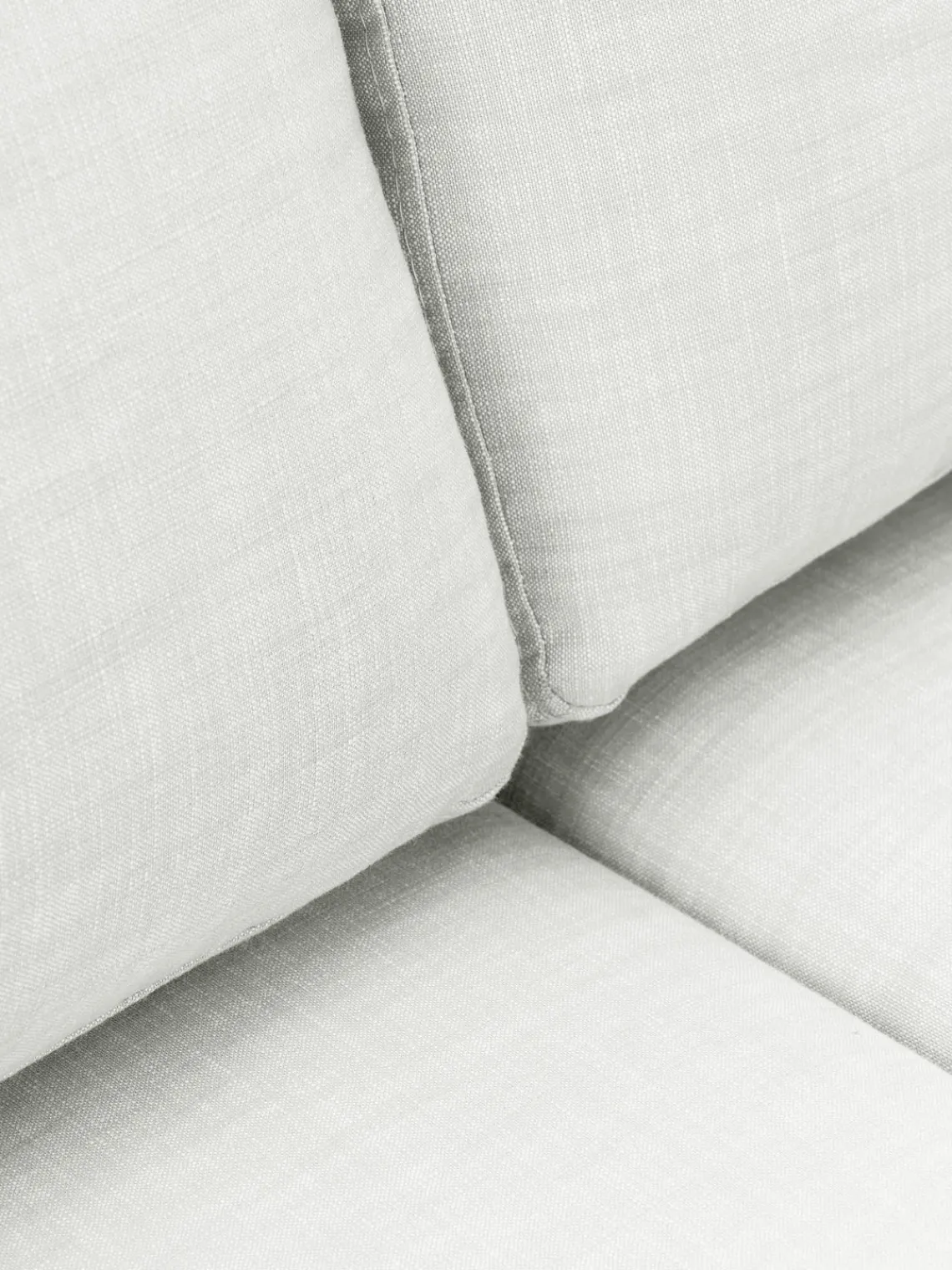 Sofás 3 Plazas|Sofás>Westwing Collection Sofá modular con tapizado desenfundable Russell (3 plazas) Tejido blanco Off White jaspeado