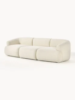 Sofás 3 Plazas|Sofás></noscript>Westwing Collection Sofá modular de borreguillo Sofia (3 plazas) Borreguillo blanco Off White