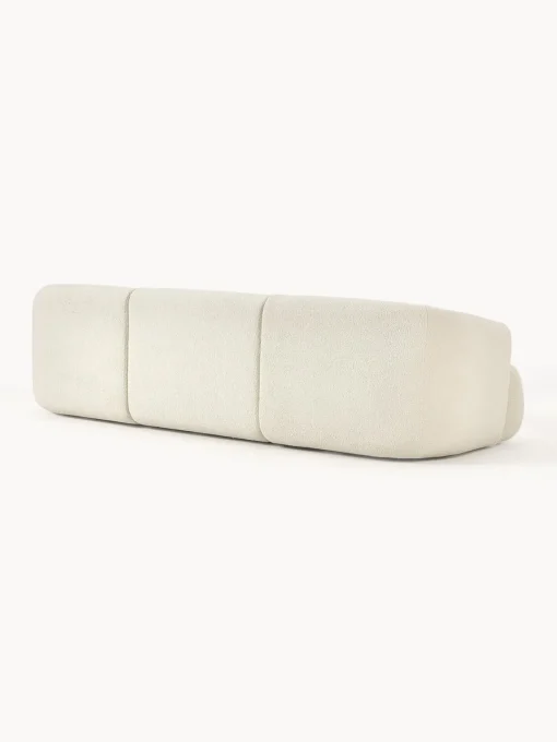Sofás 3 Plazas|Sofás>Westwing Collection Sofá modular de borreguillo Sofia (3 plazas) Borreguillo blanco Off White