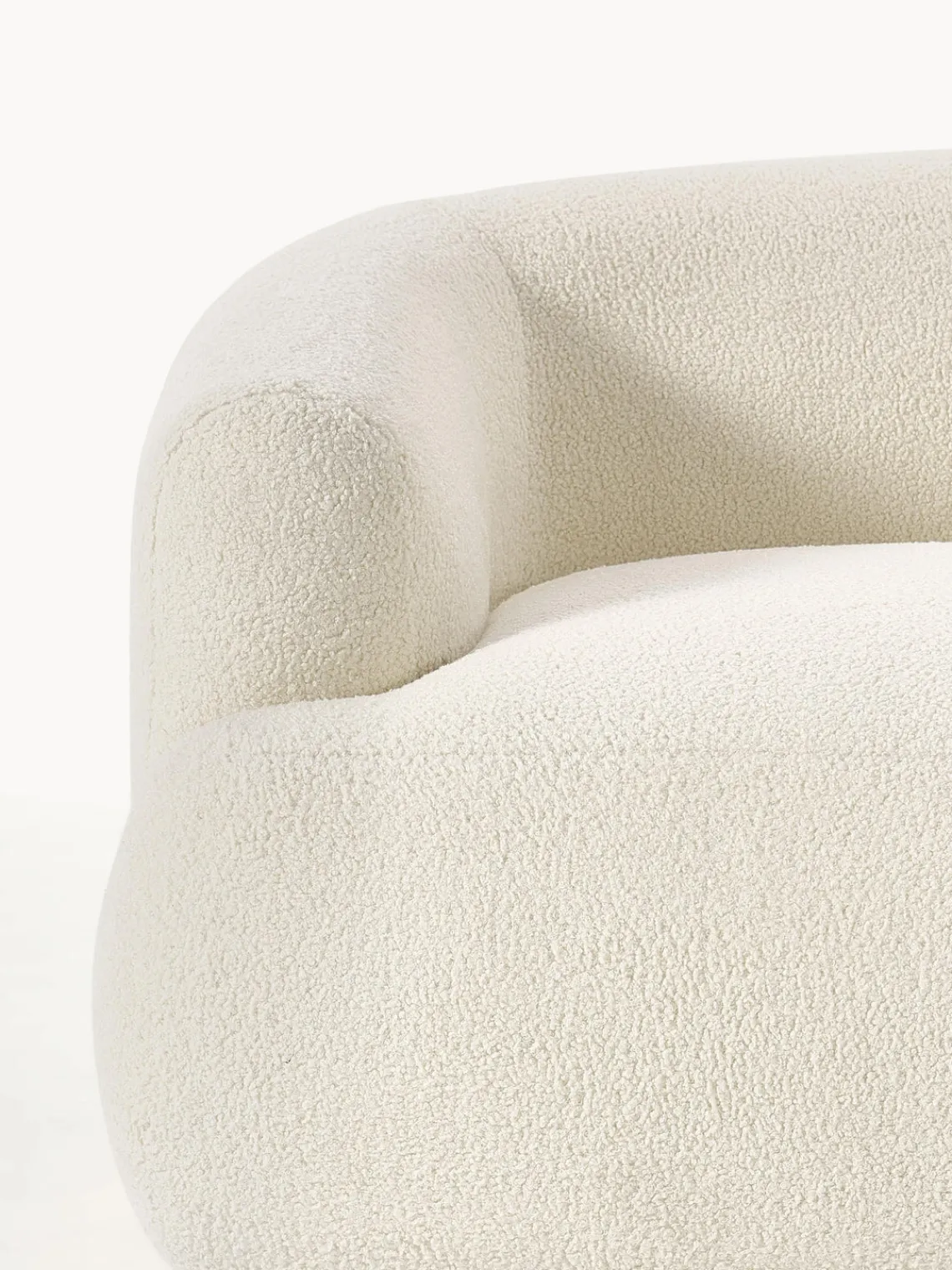 Sofás 2 Plazas|Sofás>Westwing Collection Sofá modular de borreguillo Sofia (2 plazas) Borreguillo blanco Off White