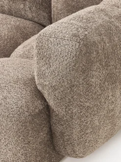 New Sofá modular de borreguillo bouclé con reposapiés Tayla (4 plazas) Sofás Rinconeras|Sofás