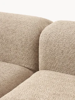 Sofás 3 Plazas|Sofás></noscript>Westwing Collection Sofá modular de borreguillo bouclé Natalie (3 plazas) Borreguillo bouclé beige, madera de haya clara