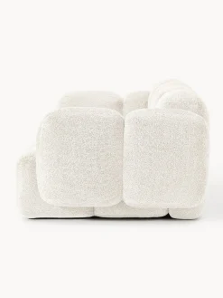 Sofás 3 Plazas|Sofás></noscript>Westwing Collection Sofá modular de borreguillo bouclé Tayla (3 plazas) Borreguillo bouclé blanco Off White