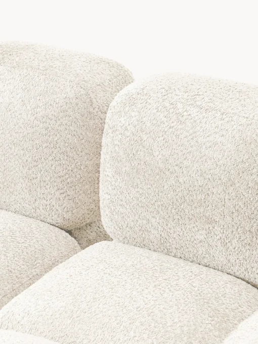 Sofás 3 Plazas|Sofás>Westwing Collection Sofá modular de borreguillo bouclé Tayla (3 plazas) Borreguillo bouclé blanco Off White