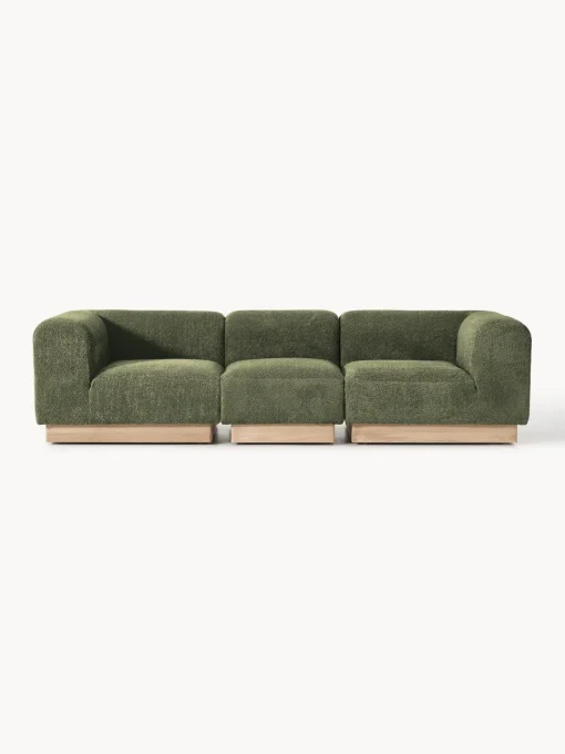 Sale Sofá modular de borreguillo bouclé Natalie (3 plazas) Sofás 3 Plazas|Sofás