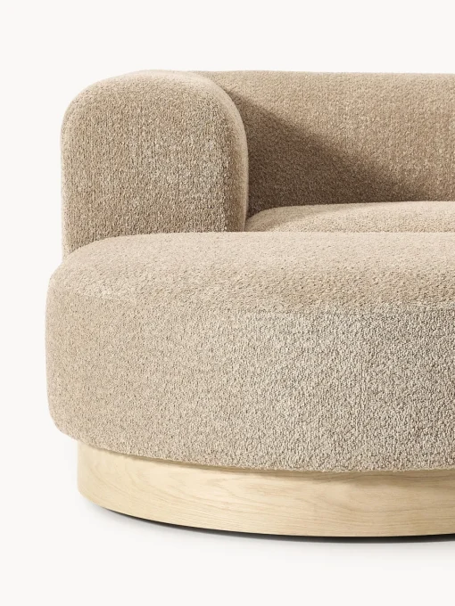 Hot Sofá modular de borreguillo bouclé Natalie (3 plazas) Sofás Rinconeras|Sofás