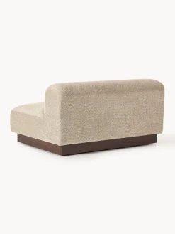 Sofás 2 Plazas|Sofás></noscript>Westwing Collection Sofá modular de borreguillo bouclé Natalie (2 plazas) Borreguillo bouclé beige, madera de haya oscura