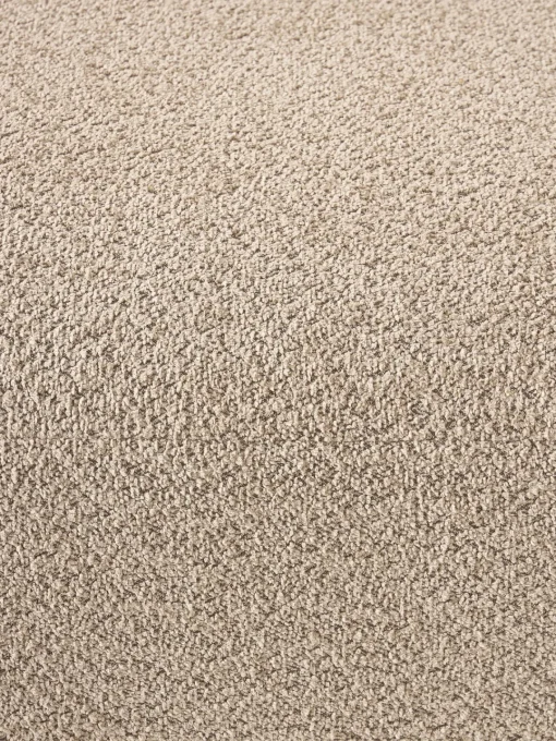 Sofás 2 Plazas|Sofás>Westwing Collection Sofá modular de borreguillo bouclé Natalie (2 plazas) Borreguillo bouclé beige, madera de haya oscura