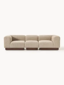 Sale Sofá modular de borreguillo bouclé Natalie (3 plazas) Sofás 3 Plazas|Sofás