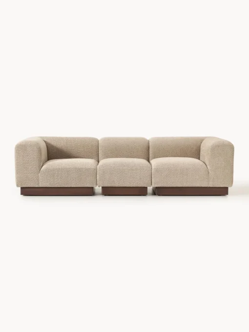 Sale Sofá modular de borreguillo bouclé Natalie (3 plazas) Sofás 3 Plazas|Sofás