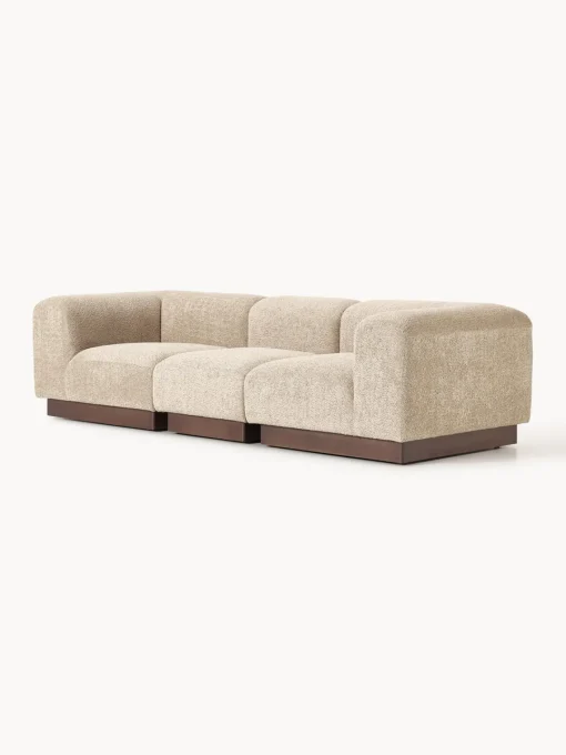 Sale Sofá modular de borreguillo bouclé Natalie (3 plazas) Sofás 3 Plazas|Sofás