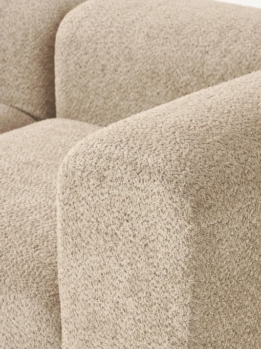 Sale Sofá modular de borreguillo bouclé Natalie (3 plazas) Sofás 3 Plazas|Sofás