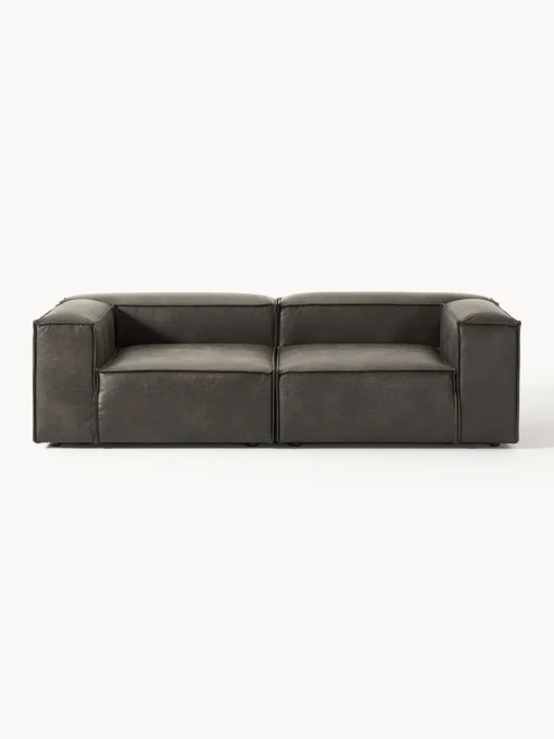 Sale Sofá modular de cuero reciclado Lennon (3 plazas) Sofás