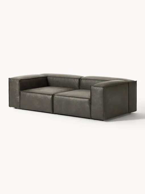Sale Sofá modular de cuero reciclado Lennon (3 plazas) Sofás
